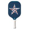 TigerTail Sports Star American Flag Colorful Design Pickleball Paddle, USA Pickleball Approved, White Trim view 1