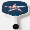TigerTail Sports Star American Flag Colorful Design Pickleball Paddle, USA Pickleball Approved, White Trim view 4