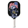 TigerTail Sports Astronauts USA Colorful Design Pickleball Paddle, USA Pickleball Approved, White Trim view 1