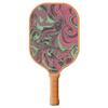 TigerTail Sports Abstract Fluid Colorful Design Pickleball Paddle, USA Pickleball Approved, Tan Trim view 1
