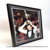 Steve Davis Hand Signed Autograph Snooker Memorabilia Photo In Luxury Handmade Wooden Display & Certificates of Authenticity view 2