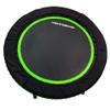 LEAPS & REBOUNDS 48" Adjustable Stability Bar Attachment with 48" Mini Fitness Trampoline and Home Gym Rebounder for Cardio Exercises, Green view 3