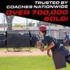 GoSports 7 ft x 7 ft Baseball & Softball Practice Hitting & Pitching Net with Bow Type Frame, Carry Bag and Strike Zone, Great for All Skill Levels view 3