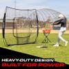 GoSports 7 ft x 7 ft Baseball & Softball Practice Hitting & Pitching Net with Bow Type Frame, Carry Bag and Strike Zone, Great for All Skill Levels view 4