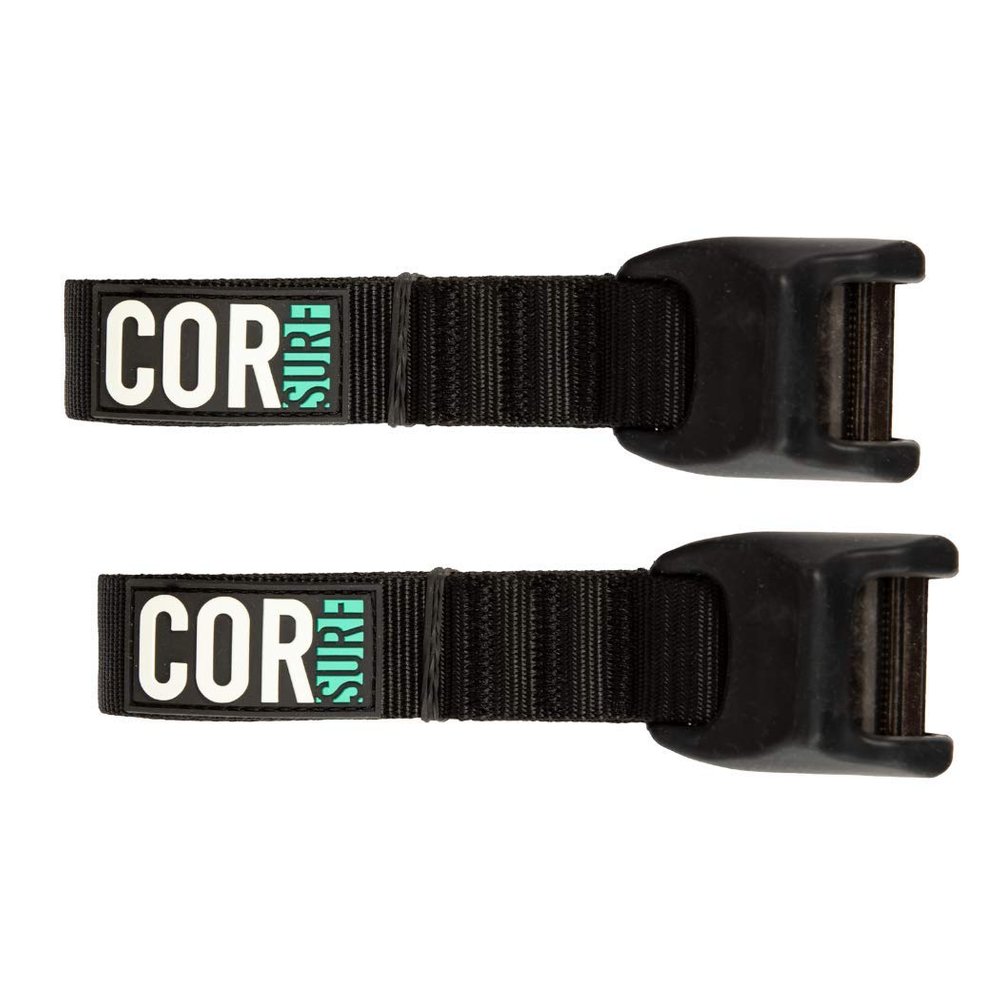 COR Surf Premium 'No Scratch' Silicon Tie Down Straps for Surfboards, Paddle Boards, Kayaks and Canoes (10 Feet)