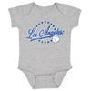 Los Angeles Vintage Kid's Baby Bodysuit for Baseball Fans (Grey, 12M) view 1