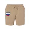 Russia Crest - National Soccer Cup Men's Drawstring Fleece Sweat Shorts (XX-Large, Sandstone) view 2