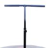 LEAPS & REBOUNDS 48" Adjustable Stability Bar Attachment with 48" Mini Fitness Trampoline and Home Gym Rebounder for Cardio Exercises, Purple view 4