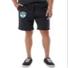 Argentina Crest - Futbol National Soccer Cup Men's Drawstring Fleece Sweat Shorts (X-Small, Black) view 1