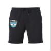 Argentina Crest - Futbol National Soccer Cup Men's Drawstring Fleece Sweat Shorts (X-Small, Black) view 2