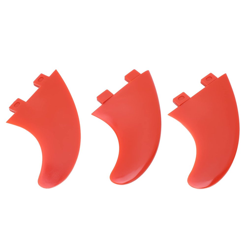 BORDSTRACT Paddle Board Fins, 3PCS PVC Surfboard Long Board Tail Fin, Center Paddle Board Fin Sets Surf Accessories, Glass Fiber Longboard Upright Paddle Board Fin