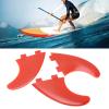 BORDSTRACT Paddle Board Fins, 3PCS PVC Surfboard Long Board Tail Fin, Center Paddle Board Fin Sets Surf Accessories, Glass Fiber Longboard Upright Paddle Board Fin view 3