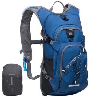 EVERFUN Hiking Hydration Backpack 18L Insulated Water Backpack with Water Bladder 2L, Women Men Hydration Pack Daypack Lightweight Hydropack with Rain Cover for Hiking, Cycling, Running, Festivals