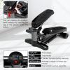 HUHJYUGE Mini Stepper Machine, Aerobic Fitness Stair Stepper, Indoor Stair Stepper Exercise Machine, with Resistance Bands and LCD Monitor, Legs Arm Full Body Training (E) view 3