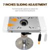 Aluminum Boat Seat Pedestal (Fore & AFT Seat Slide with Locking Seat Mount)Suitable for Fit 2-7/8 Inch Diameter Pedestal Post view 3