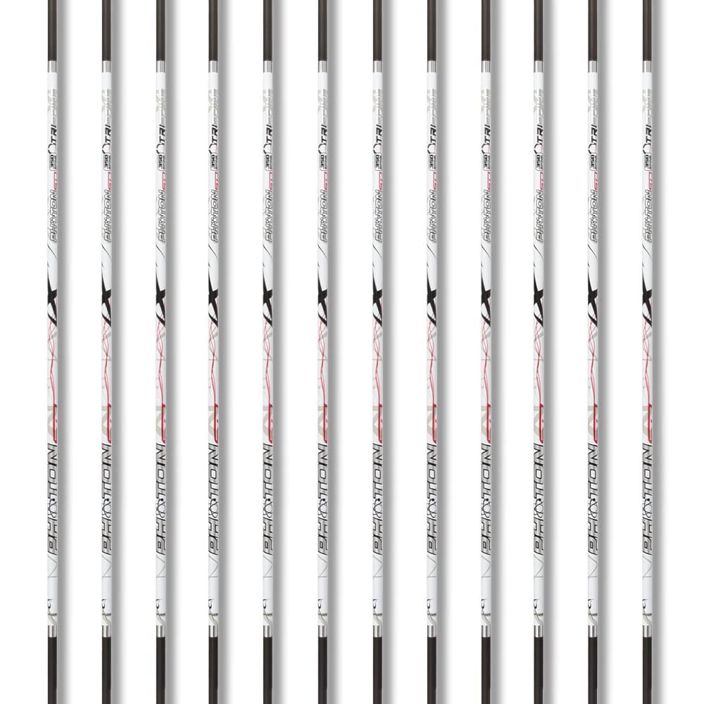 Carbon Express Maxima Photon SD .300 Arrow Shafts, 12-Pack (51216),White and black