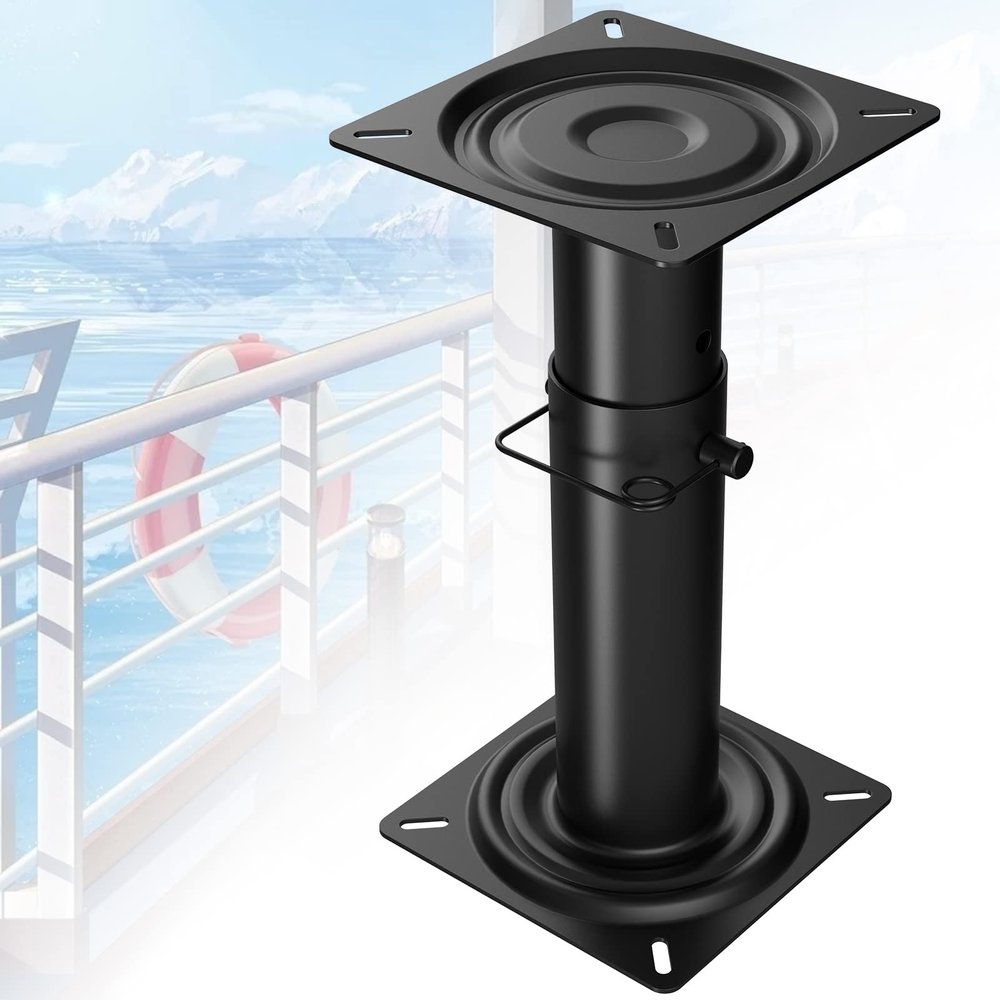 Adjustable Boat Seat Pedestal,Adjustable Height 11 -17  Inches, Adjustable Pedestal For Boat Seat