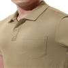 BASUDAM Men's Polo Shirts with Pocket Quick Dry Short Sleeve Active Performance Light Camel S view 2