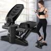 HUHJYUGE Mini Home Stepper, Portable Stair Stepper for Exercise, Quiet Fitness Stepper with Resistance Bands, for Home Office Workout, 330 lbs Weight Capacity, Black (Black) view 2