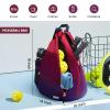 Sucipi Pickleball Bag - Men's -Women's Pickleball Backpack, Adjustable Sling Bag w/Fence Hook/Large Capacity/Safety Pocket-Red &Purple view 4