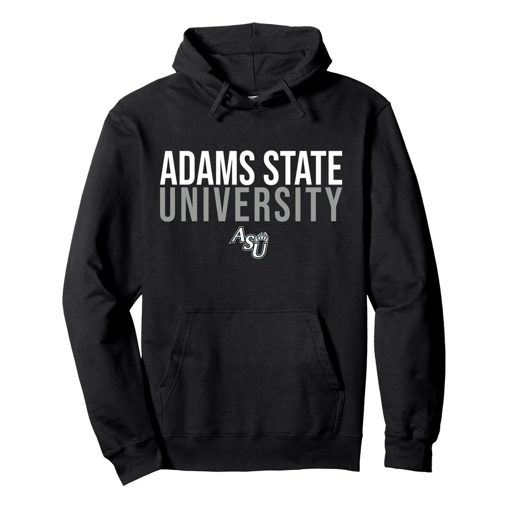 Adams State University ASU Grizzlies Stacked Pullover Hoodie