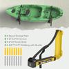GanFindX Foldable Kayak Wall Rack | Heavy-Duty 11.6-17" Kayak Storage Rack Hanger & Metal Buckle Straps, Indoor/Outdoor Cradles for Canoe, Kayak, Paddle Board, Surfboard, Snowboard (Dark Yellow) view 2