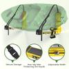 GanFindX Foldable Kayak Wall Rack | Heavy-Duty 11.6-17" Kayak Storage Rack Hanger & Metal Buckle Straps, Indoor/Outdoor Cradles for Canoe, Kayak, Paddle Board, Surfboard, Snowboard (Dark Yellow) view 4