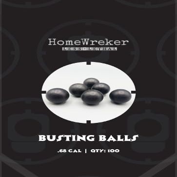 HOMEWREKER Busting Ball .68 Cal Less Lethal Kinetic Impact PROJECTILES