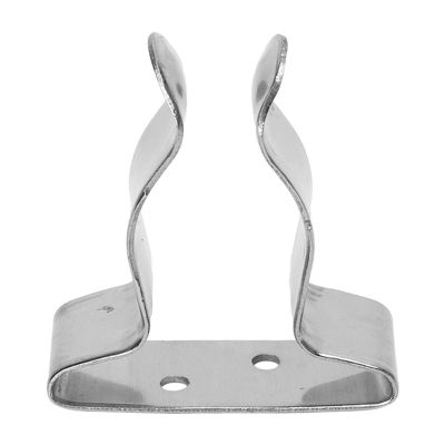 Stainless Steel Boat Hook Spring Clamp Holder Bracket Clip Versatile Hook for Boat RV Home Silver
