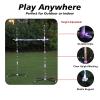 OUTTOY Outdoor Yard Games for Adults and Family, 2 in 1 Limbo Game Flying Disc Games Set with Light, Sutiable for Backyards, Beach, Lawn, Party view 2