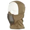 Balaclava Airsoft Mesh Mask,Ninja Style Airsoft Face Mask with Full Face Mouth Protection Airsoft Paintball Mask Waterproof Metal Mesh Mask (Coyote Brown) view 1