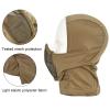 Balaclava Airsoft Mesh Mask,Ninja Style Airsoft Face Mask with Full Face Mouth Protection Airsoft Paintball Mask Waterproof Metal Mesh Mask (Coyote Brown) view 3