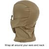 Balaclava Airsoft Mesh Mask,Ninja Style Airsoft Face Mask with Full Face Mouth Protection Airsoft Paintball Mask Waterproof Metal Mesh Mask (Coyote Brown) view 4