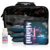 CornholeAce Iconic - Miami - ACE Pro Bag Kit: 4 Bags + Break-in Kit + Carry Case - Professional Cornhole Bags Dual Sided Slick Stick view 1