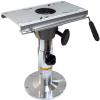Aluminum Adjustable Height Locking Boat Seat Pedestal with SlideBoat Chair Base with height adjustable from 13 inches to 19 inches view 1