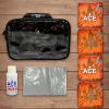 CornholeAce Iconic - Orange - ACE Pro Bag Kit: 4 Bags + Break-in Kit + Carry Case - Professional Cornhole Bags Dual Sided Slick Stick view 2