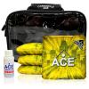 CornholeAce Iconic - Yellow - ACE Pro Bag Kit: 4 Bags + Break-in Kit + Carry Case - Professional Cornhole Bags Dual Sided Slick Stick view 1
