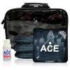CornholeAce Iconic - Black - ACE Pro Bag Kit: 4 Bags + Break-in Kit + Carry Case - Professional Cornhole Bags Dual Sided Slick Stick view 1