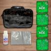 CornholeAce Iconic - Green - ACE Pro Bag Kit: 4 Bags + Break-in Kit + Carry Case - Professional Cornhole Bags Dual Sided Slick Stick view 2