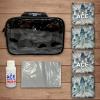 CornholeAce Iconic - Silver - ACE Pro Bag Kit: 4 Bags + Break-in Kit + Carry Case - Professional Cornhole Bags Dual Sided Slick Stick view 2
