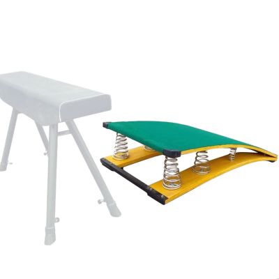 LXLZYXSF Incline Curved Ramp Shaped Springboard for Gymnastics Vaulting Kung Fu Backflip Practice, High/Long Jump Aid Board Wood Elastic Board (Color : Green, Size : 6 springs-60x120cm)