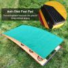 LXLZYXSF Incline Curved Ramp Shaped Springboard for Gymnastics Vaulting Kung Fu Backflip Practice, High/Long Jump Aid Board Wood Elastic Board (Color : Green, Size : 6 springs-60x120cm) view 4