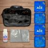 CornholeAce Iconic - Light Blue - ACE Pro Bag Kit: 4 Bags + Break-in Kit + Carry Case - Professional Cornhole Bags Dual Sided Slick Stick view 2