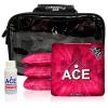 CornholeAce Iconic - Pink - ACE Pro Bag Kit: 4 Bags + Break-in Kit + Carry Case - Professional Cornhole Bags Dual Sided Slick Stick view 1