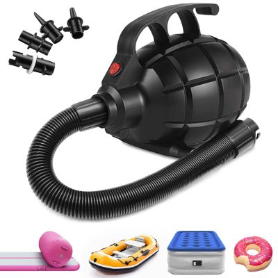 Electric Air Pump for Inflatable Tumbling Track Mat with 4 Nozzles, AC 110-120V Quick-Fill Inflator, Air Pump for Gymnastics/Flooring/Tumbling/Yoga/Taekwondo/Exercise Gym Fitness Mat