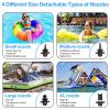 Electric Air Pump for Inflatable Tumbling Track Mat with 4 Nozzles, AC 110-120V Quick-Fill Inflator, Air Pump for Gymnastics/Flooring/Tumbling/Yoga/Taekwondo/Exercise Gym Fitness Mat view 3