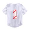 Baby Baseball Jersey 1 Year Old Birthday Party Shirt Short Sleeve Button Tee 1st Infant Toddler T Shirt Gift (Stripe B,9 Months) view 3