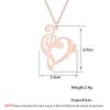 Gsoouas Music Note Heart of Treble and Bass Clef Necklace Women Infinity Love Charm Pendant Necklace Stainless Steel Jewelry (gold) view 4