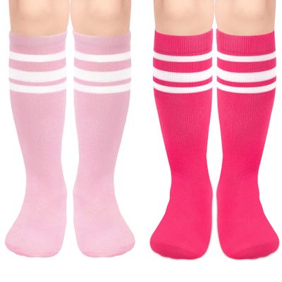 Girls Soccer Socks Girls Youth Soccer Socks Girls Softball Socks for Girls Youth Baseball Socks Kids Soccer Socks Youth