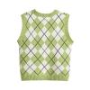 Hyipels Women's Sweater Vest,Y2K Sleeveless Pattern Preppy Style Knitted Crop Tank Top for Girl view 3